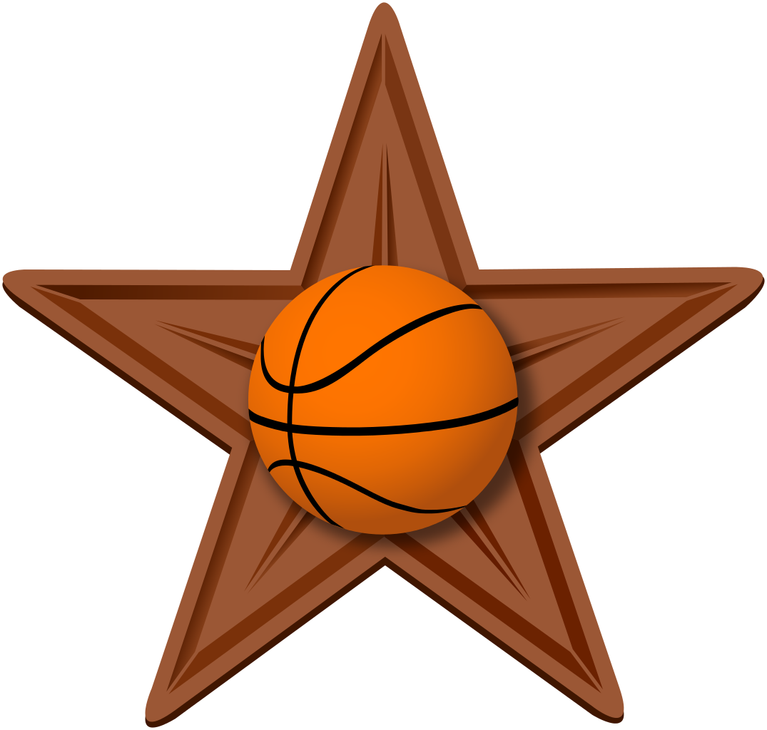 File Basketball Barnstar Hires Svg Wikimedia Commons - Star Designs Black And White - Free Transparent PNG Clipart Images Download. - Basketball Transparent PNG Free Download