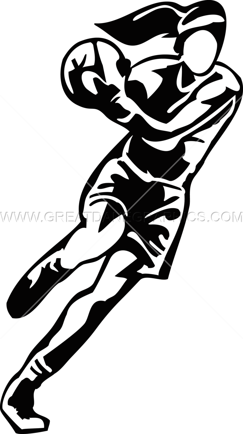 Female Basketball Player - Girls Basketball Clipart Black And White - Free Transparent PNG Clipart Images Download. - Basketball Transparent PNG Free Download