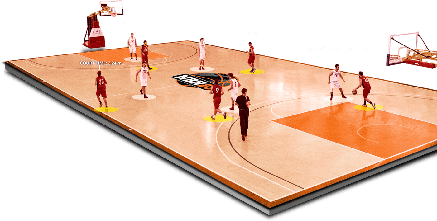 Basketball Court - Cancha De Basquetbol Con Jugadores Transparent PNG - 1429x736 - Free Download on - Basketball Transparent PNG Free Download