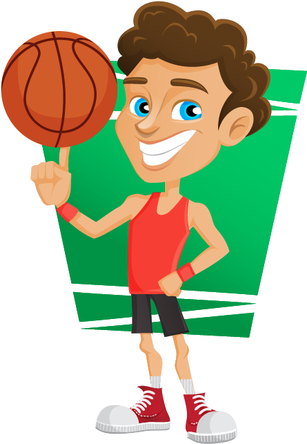 28 Collection Of Basketball Players Clipart Png - Cartoon Character With Basketball Transparent PNG - 540x704 - Free Download on - Basketball Transparent PNG Free Download
