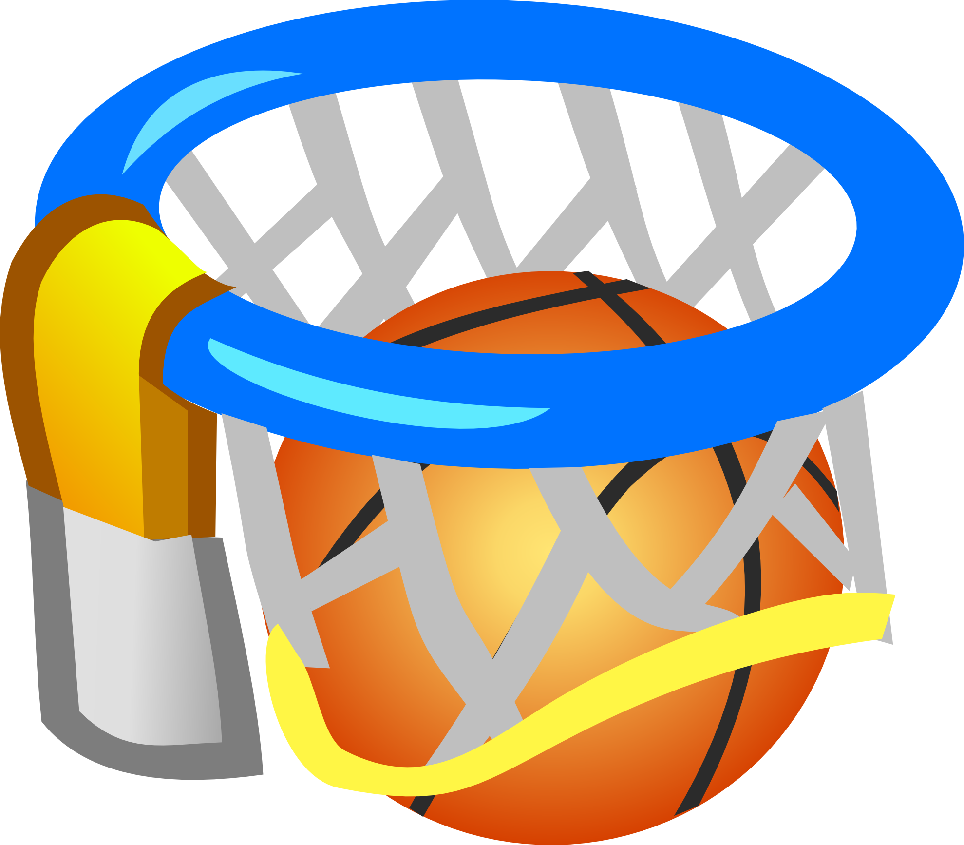 Basketball Net Clipart - Ball In The Net Clipart, HD Png Download - Basketball Transparent PNG Free Download