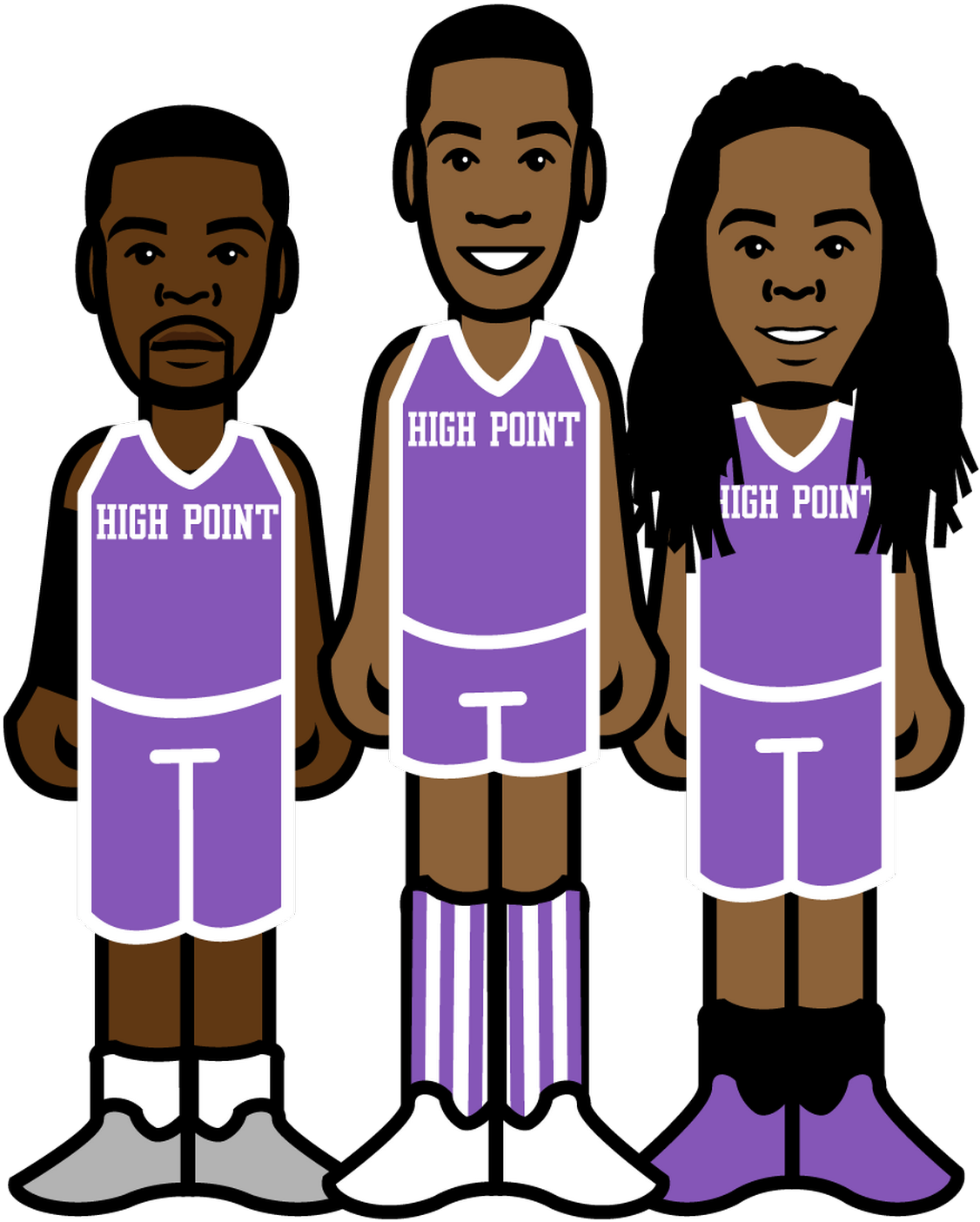 Imaginary All Time Big South Conference 3 On 3 Basketball - Cartoon - Free Transparent PNG Clipart Images Download. - Basketball Transparent PNG Free Download