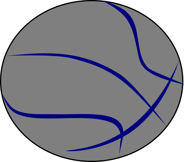 Grey Blue Basketball Clip Art At Clker - Raytown South High School - Free Transparent PNG Clipart Images Download. - Basketball Transparent PNG Free Download