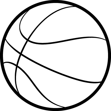 Basketball Outline Wall Kids Sticker - Balon De Basket Dibujo - Free Transparent PNG Clipart Images Download. - Basketball Transparent PNG Free Download