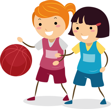 Little Basketball Girls Wall Sticker - Girl Playing Netball Clipart - Free Transparent PNG Clipart Images Download. - Basketball Transparent PNG Free Download