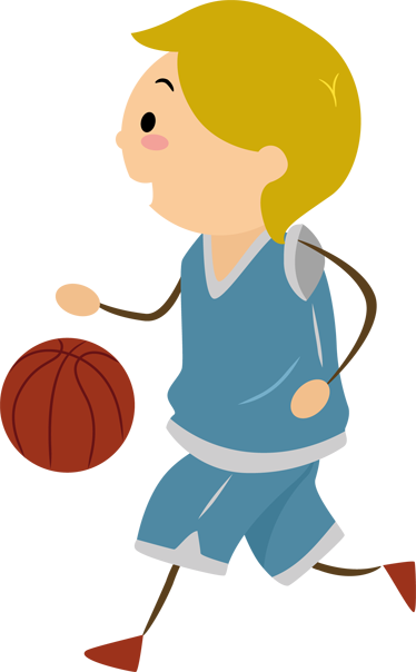 Boy Playing Basketball Kids Sticker - Basketball Moves - Free Transparent PNG Clipart Images Download. - Basketball Transparent PNG Free Download