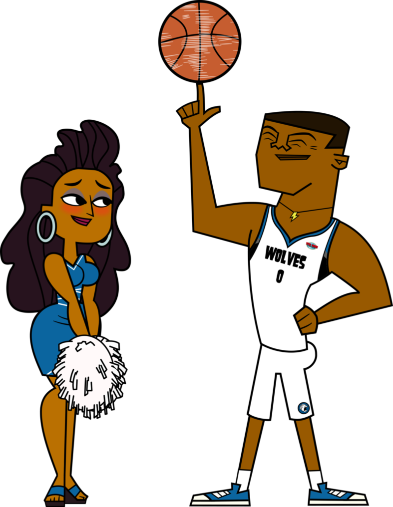 Td Basketball Couple - Lightning And Anne Maria - Free Transparent PNG Clipart Images Download. - Basketball Transparent PNG Free Download