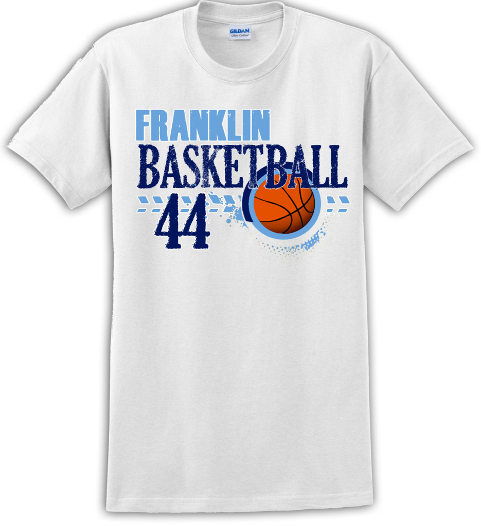 Franklin Basketball Court T-shirt With Player Number - Sports Transparent PNG - 935x1024 - Free Download on - Basketball Transparent PNG Free Download
