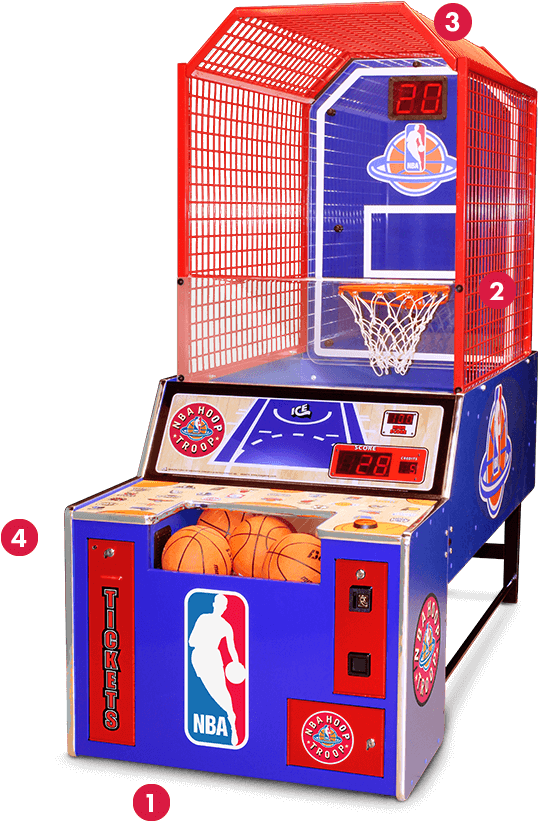 Nba Hoop Troop Basketball Arcade Game Oem Parts, Service - Nba Hoop Troop Arcade Transparent PNG - 900x900 - Free Download on - Basketball Transparent PNG Free Download