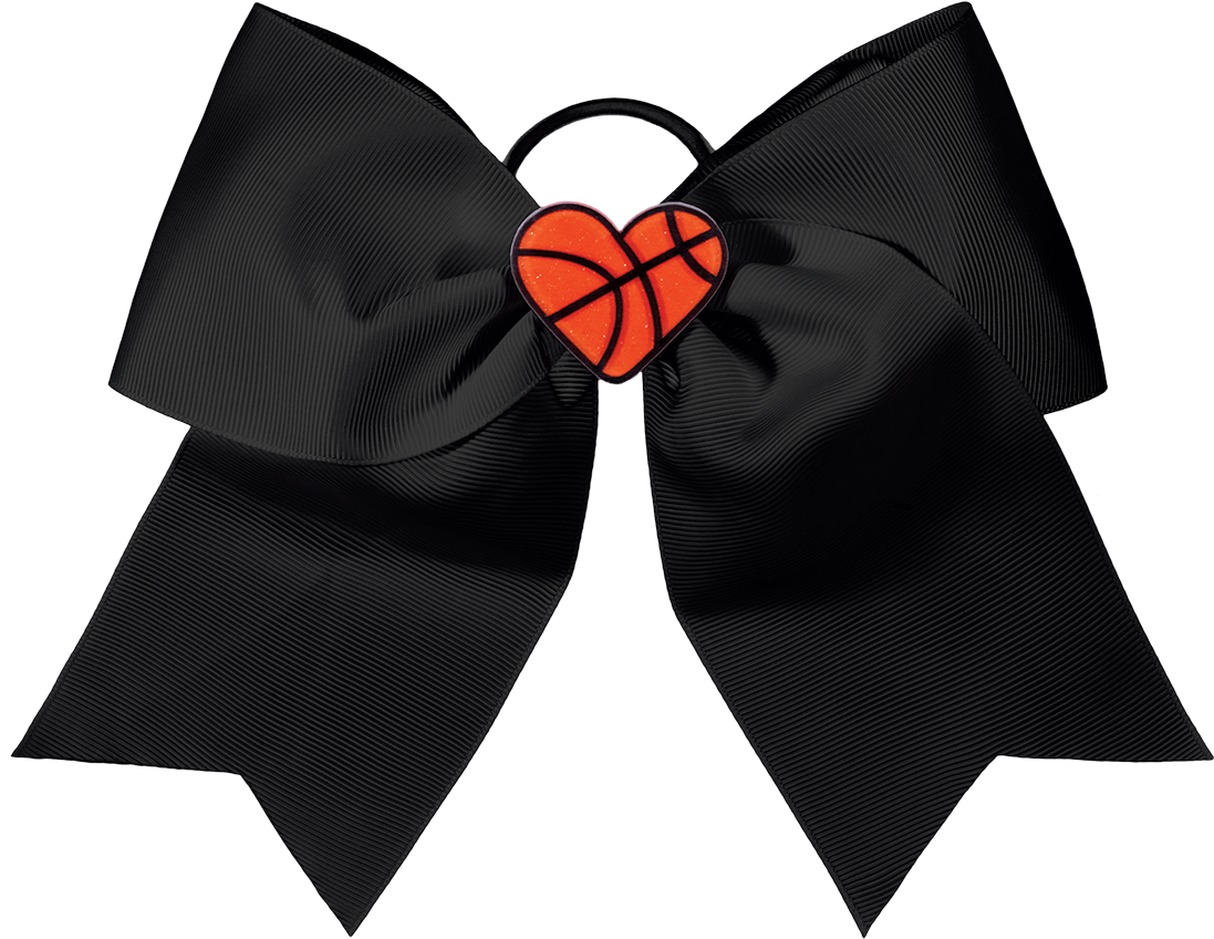 Chasse I Heart Basketball Hair Bow - Satin Transparent PNG - 1200x1424 - Free Download on - Basketball Transparent PNG Free Download