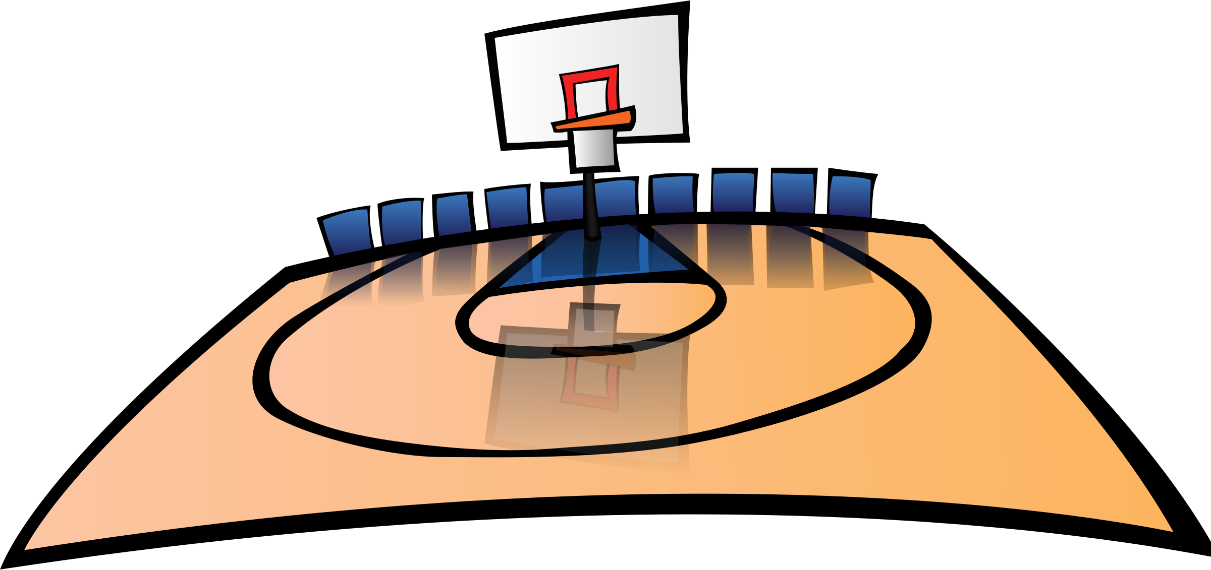 Clipart Basketball Court - Basketball Court Cartoon - Free Transparent PNG Clipart Images Download. - Basketball Transparent PNG Free Download