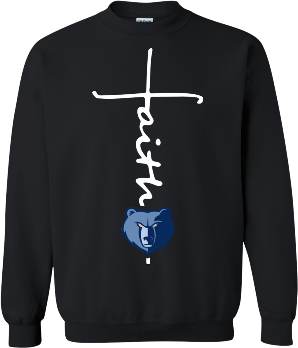 Memphis Grizzlies Basketball Faith Cross Christian - Bacon Ugly Christmas Sweater Transparent PNG - 1155x1155 - Free Download on - Basketball Transparent PNG Free Download