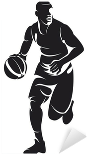 Basketball Player Silhouette Png For Kids - Stickalz Llc Hoops Basketball Player Vinyl Wall Art Transparent PNG - 400x400 - Free Download on - Basketball Transparent PNG Free Download