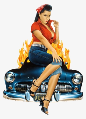 Pinup Girl Car - Vintage Pin Up Girls Cars Transparent PNG - 423x576 - Free Download on - Car Transparent PNG Free Download