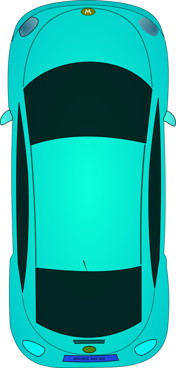 Sports Car Top View Clipart - Green Car Top View - Free Transparent PNG Clipart Images Download. - Car Transparent PNG Free Download
