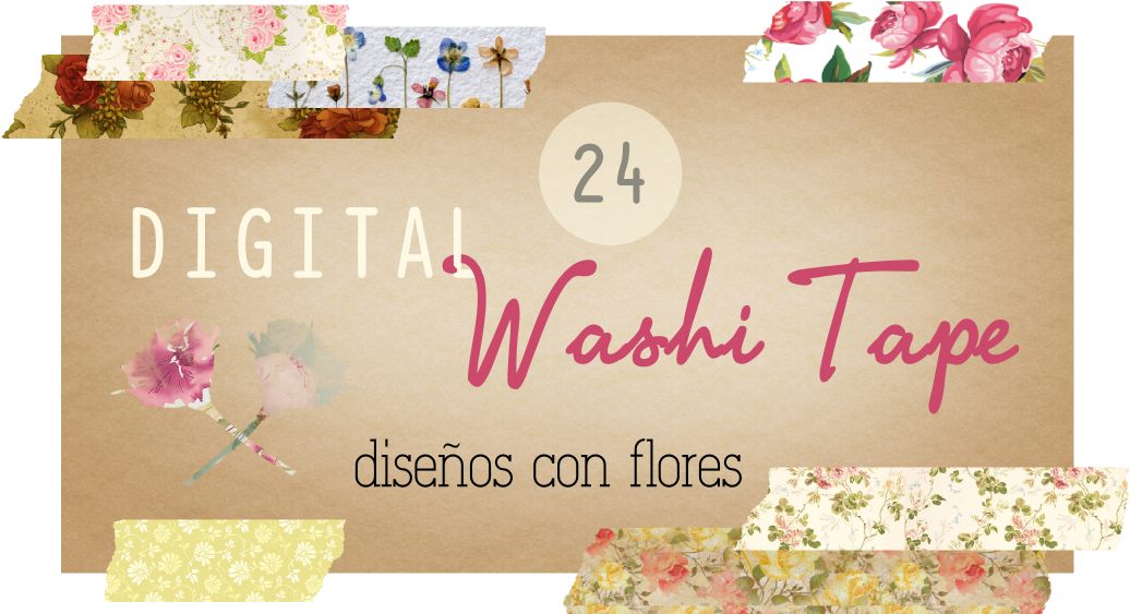 Digital Washi Tape Florales - Romantic Vintage Floral Anchor Be Round Car Magnet Transparent PNG - 1043x571 - Free Download on - Car Transparent PNG Free Download