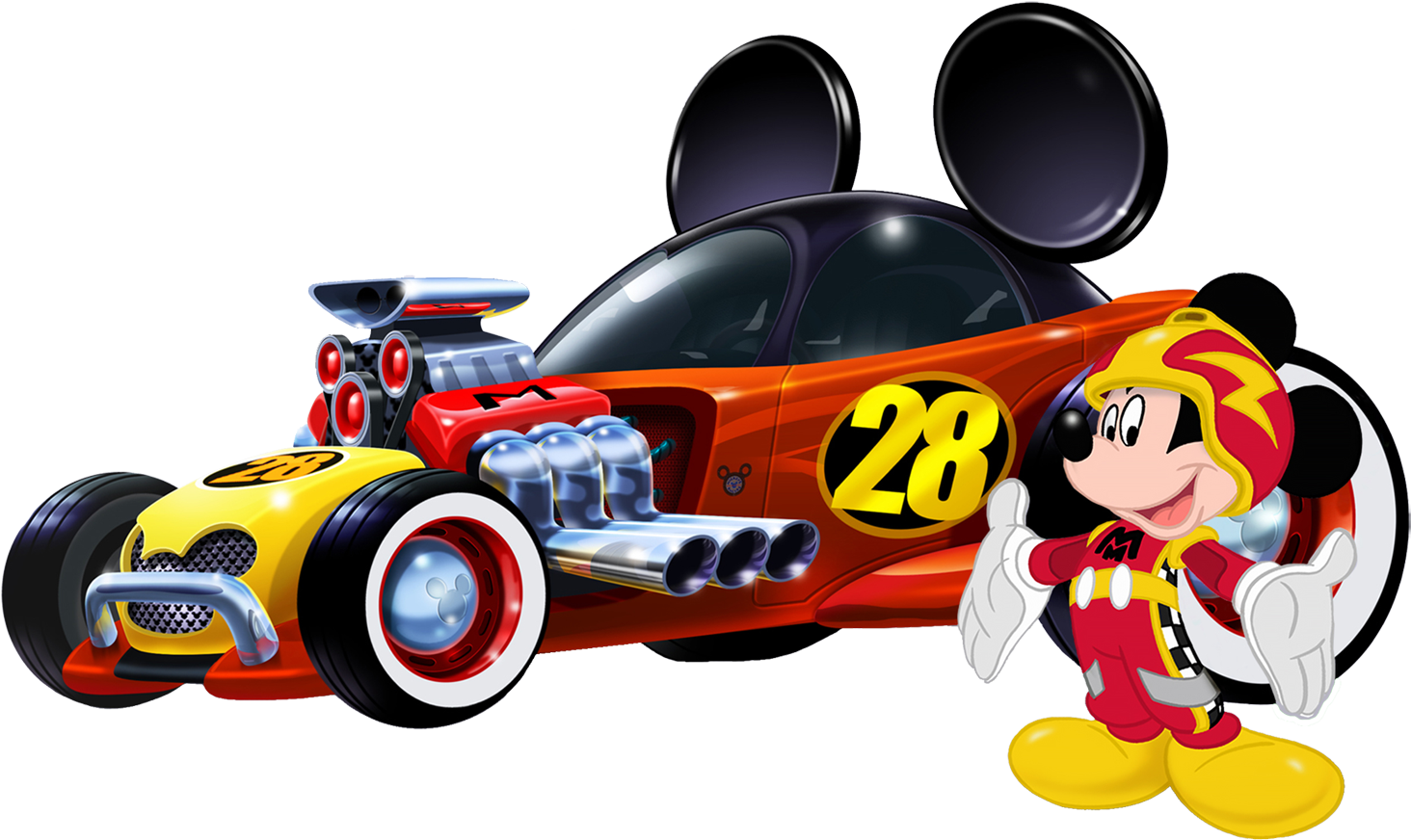 Roadster Car Png Pic - Carro De Mickey Aventura Sobre Ruedas Transparent PNG - 1500x899 - Free Download on - Car Transparent PNG Free Download