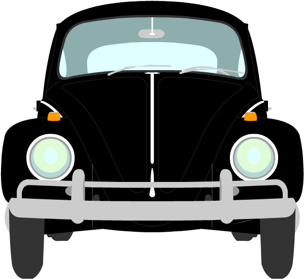 Image Of A Black 1964 1200 Volkswagen - Antique Car - Free Transparent PNG Clipart Images Download. - Car Transparent PNG Free Download