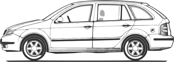 Back View Outline Drawing Sketch Silhouette Car Car - Car Free Body Diagram - Free Transparent PNG Clipart Images Download. - Car Transparent PNG Free Download