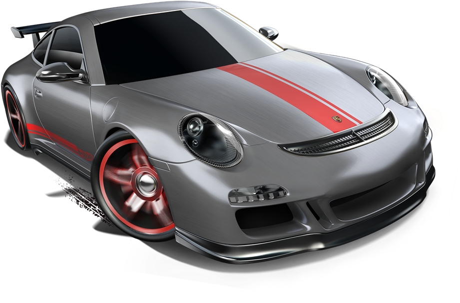 Porsche Hot Wheels Hot Wheels Cars, Porsche - Porsche Gt3 Gray With Red Transparent PNG - 1000x750 - Free Download on - Car Transparent PNG Free Download