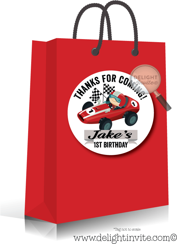 Vintage Race Car 1st Birthday Party Sticker Tags - Birthday Transparent PNG - 613x822 - Free Download on - Car Transparent PNG Free Download