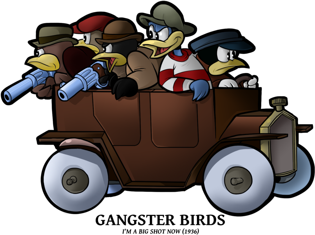 Birds By Boscoloandrea On Deviantart - Gangster Car Cartoon Transparent PNG - 1024x776 - Free Download on - Car Transparent PNG Free Download