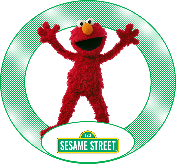 Toppers Or Sesame Street In Green Free Printable Labels - Sesame Street Sign Cartoon Car Bumber Sticker Decal - Free Transparent PNG Clipart Images Download. - Car Transparent PNG Free Download