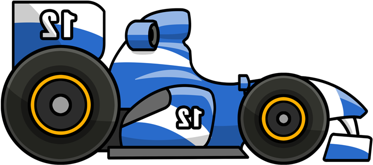 This Cartoon Formula One Racing Car Clip Art Is Ideal - Open-wheel Car - Free Transparent PNG Clipart Images Download. - Car Transparent PNG Free Download