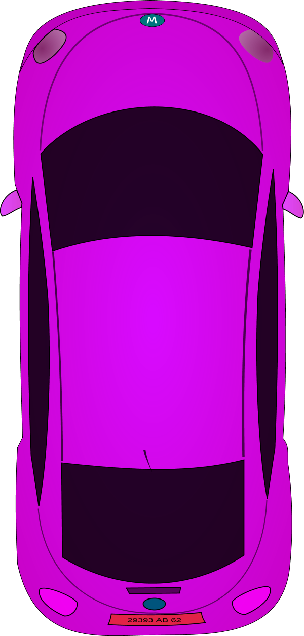 Clipart Car Top View Image Of 8571 Modern Vector - Cartoon Car From Birds Eye View - Free Transparent PNG Clipart Images Download. - Car Transparent PNG Free Download