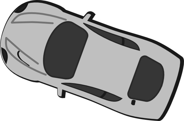 Gray Car Top View 230 Clip Art Car Pictures - Car Top View Clipart Black N White - Free Transparent PNG Clipart Images Download. - Car Transparent PNG Free Download