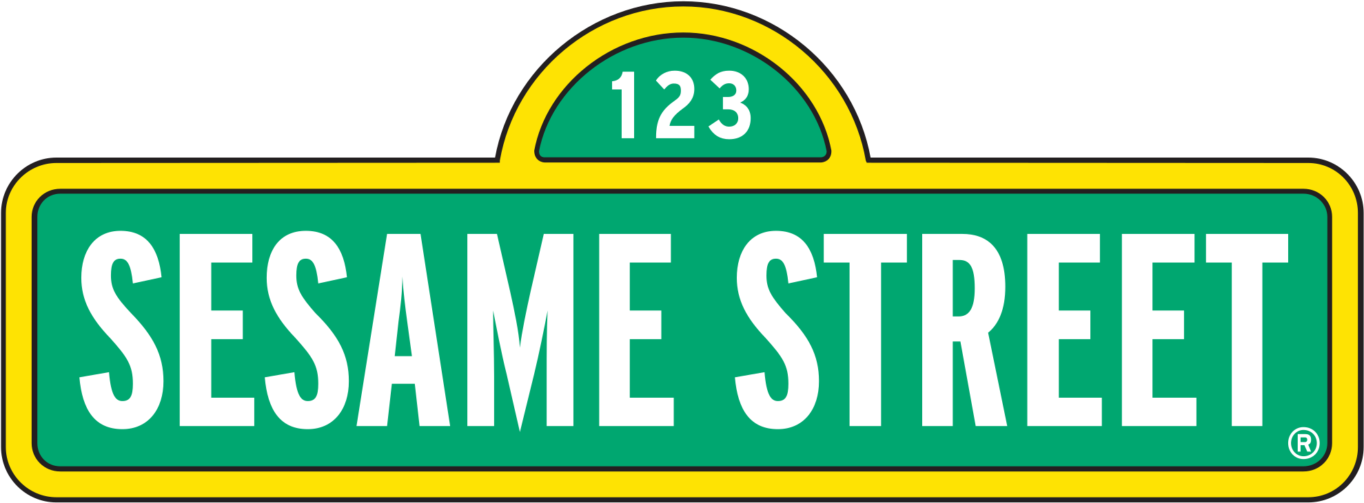 320 × 121 Pixels - Sesame Street Sign Cartoon Car Bumber Sticker Decal - Free Transparent PNG Clipart Images Download. - Car Transparent PNG Free Download