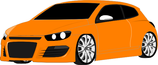 Orange Clipart Sports Car - Clip Art Of Orange Car - Free Transparent PNG Clipart Images Download. - Car Transparent PNG Free Download