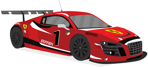Red Racing Car Illustration Transparent Png - Red Race Car Png - Free Transparent PNG Clipart Images Download. - Car Transparent PNG Free Download