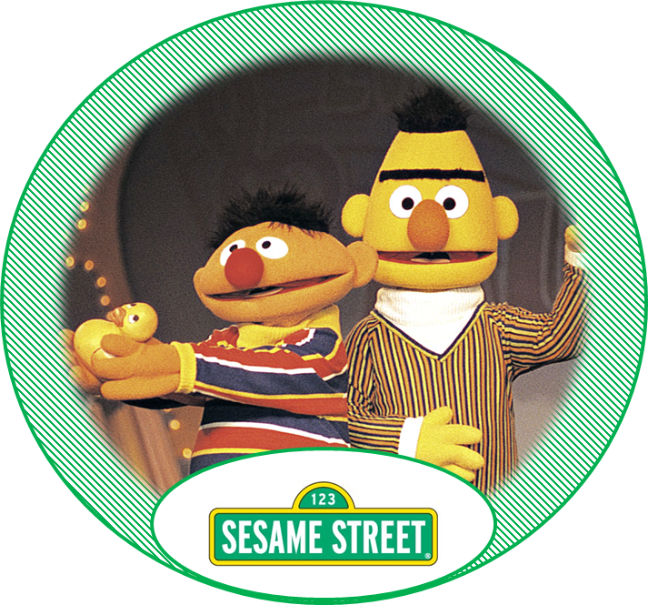 Toppers Or Sesame Street In Green Free Printable Labels - Sesame Street Sign Cartoon Car Bumber Sticker Decal - Free Transparent PNG Clipart Images Download. - Car Transparent PNG Free Download