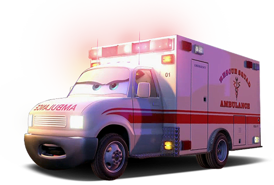 Rescue Squad Ambulance - Disney Pixar Cars Ambulance Transparent PNG - 550x372 - Free Download on - Car Transparent PNG Free Download