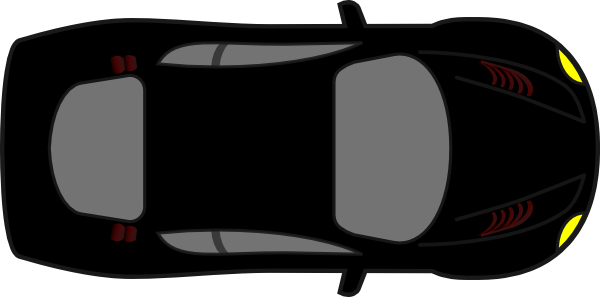 Top View Svg Clip Arts 600 X 297 Px - Car Top View Svg - Free Transparent PNG Clipart Images Download. - Car Transparent PNG Free Download
