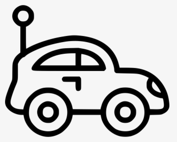 Toy Car - Toy Car Black And White Clipart, HD Png Download - Car Transparent PNG Free Download