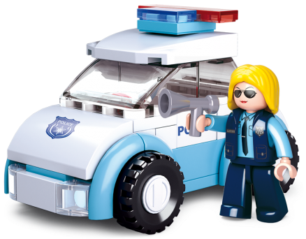 Sluban Police Woman With Police Car M38-b0600b - Sluban Car - Free Transparent PNG Clipart Images Download. - Car Transparent PNG Free Download