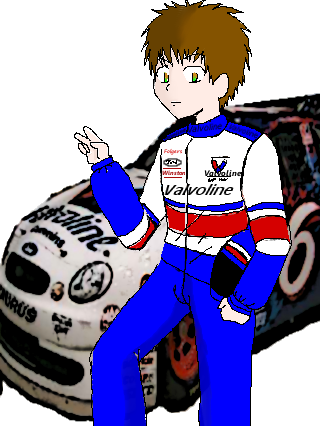 Nascar Driver Jonny By Nekodeaththekid - Anime Race Car Driver - Free Transparent PNG Clipart Images Download. - Car Transparent PNG Free Download