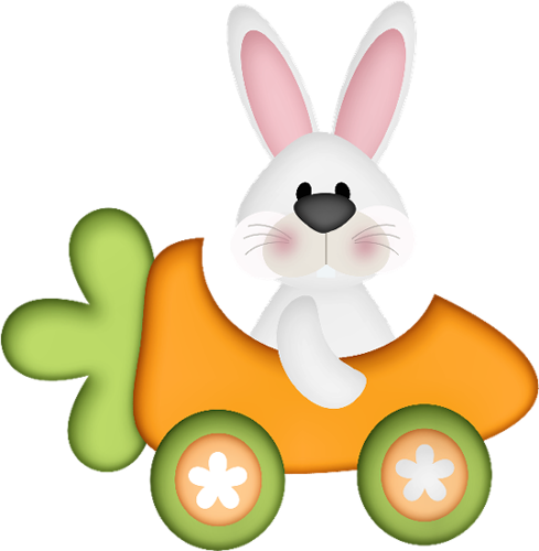 Bunny Eating Carrot Clipart - Bunny In A Car Clipart - Free Transparent PNG Clipart Images Download. - Car Transparent PNG Free Download