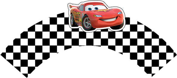 Cars Party, Free Printable Wrappers Cupcake - Cars 2 Lightning Mcqueen - Free Transparent PNG Clipart Images Download. - Car Transparent PNG Free Download