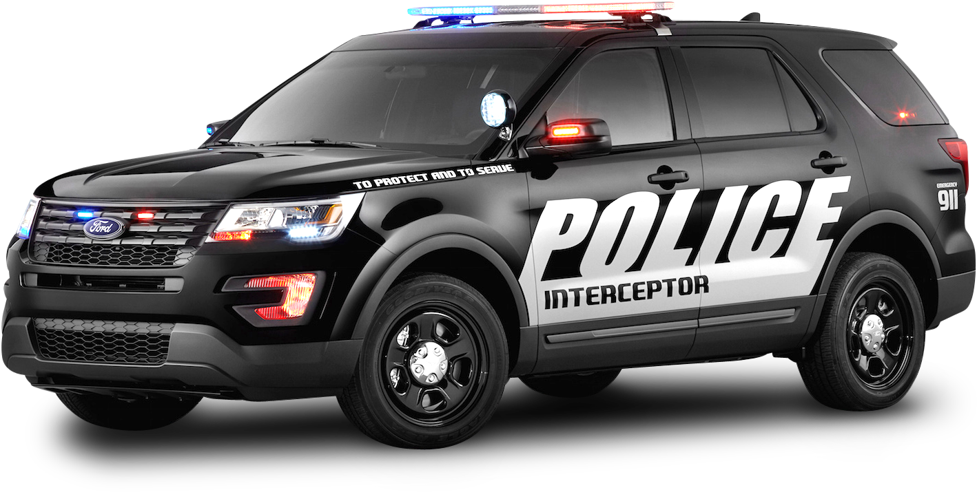 Black Ford Police Interceptor Car Png Image - Police Car Png - Free Transparent PNG Clipart Images Download. - Car Transparent PNG Free Download