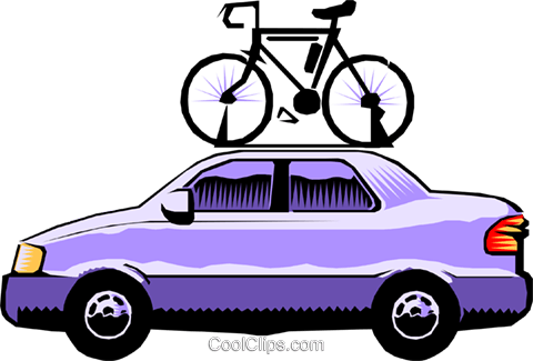 Car With Bicycle Roof Rack Royalty Free Vector Clip - Bike On Car Clipart - Free Transparent PNG Clipart Images Download. - Car Transparent PNG Free Download