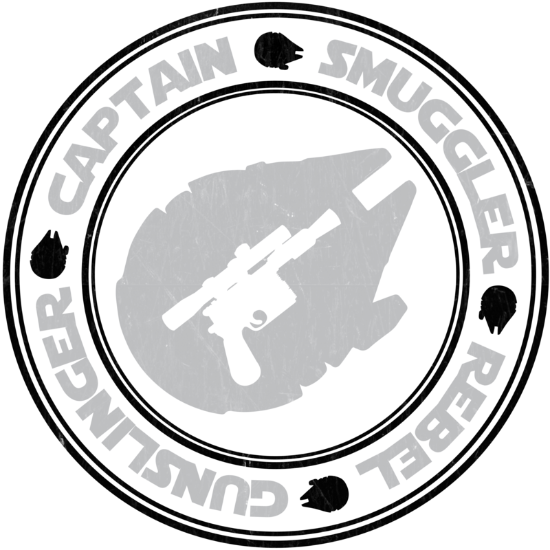 Han Solo By Winterwolfmedia - Love Cats - Paw Print Round Car Magnet - Free Transparent PNG Clipart Images Download. - Car Transparent PNG Free Download