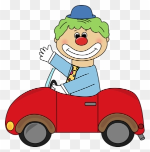 In A Clown Car Clip Art Image Clown Driving A Little - Clown In A Car Clipart - Free Transparent PNG Clipart Images Download. - Car Transparent PNG Free Download