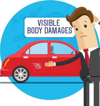 Make Sure Your Car Is Always Free From Rubbish, Pests, - Cartoon Dent In Car - Free Transparent PNG Clipart Images Download. - Car Transparent PNG Free Download
