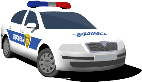 Georgian Police By Sanakoev - Police Patrol Car Vector Png - Free Transparent PNG Clipart Images Download. - Car Transparent PNG Free Download