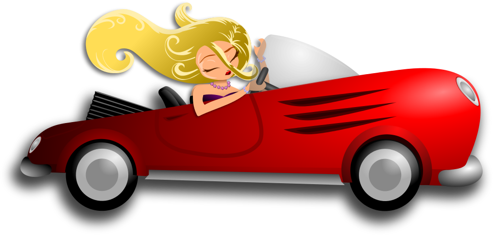 File - Blondewomandrivingcar - Svg - Car Driving Png Gif - Free Transparent PNG Clipart Images Download. - Car Transparent PNG Free Download
