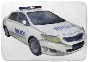 Watercolor Sketch Of Police Car On White Background - Police Car Transparent PNG - 400x400 - Free Download on - Car Transparent PNG Free Download