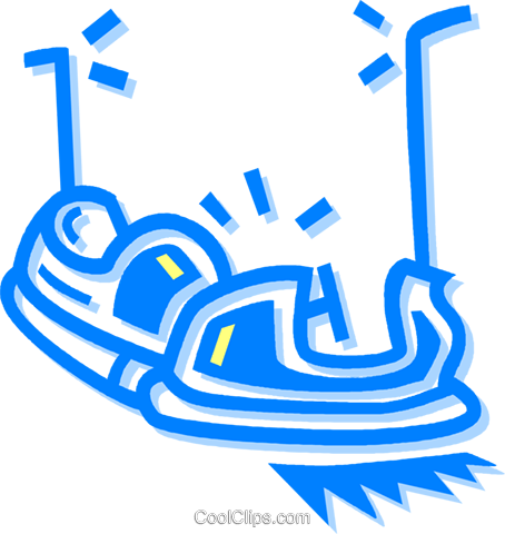 Bumper Cars Royalty Free Vector Clip Art Illustration - Bumper Cars Clip Art - Free Transparent PNG Clipart Images Download. - Car Transparent PNG Free Download